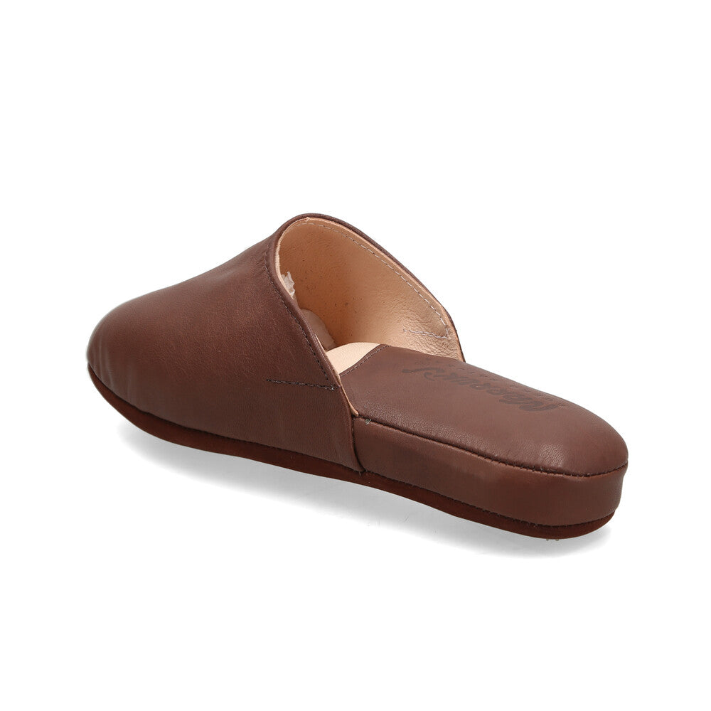 Pantufla Cuero Badana Marron Narruks