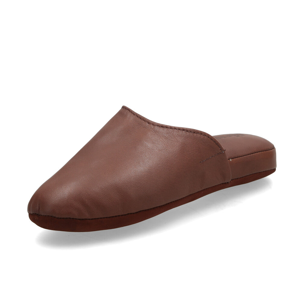 Pantufla Cuero Badana Marron Narruks