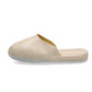 Pantufla Sofía Cuero Crema
