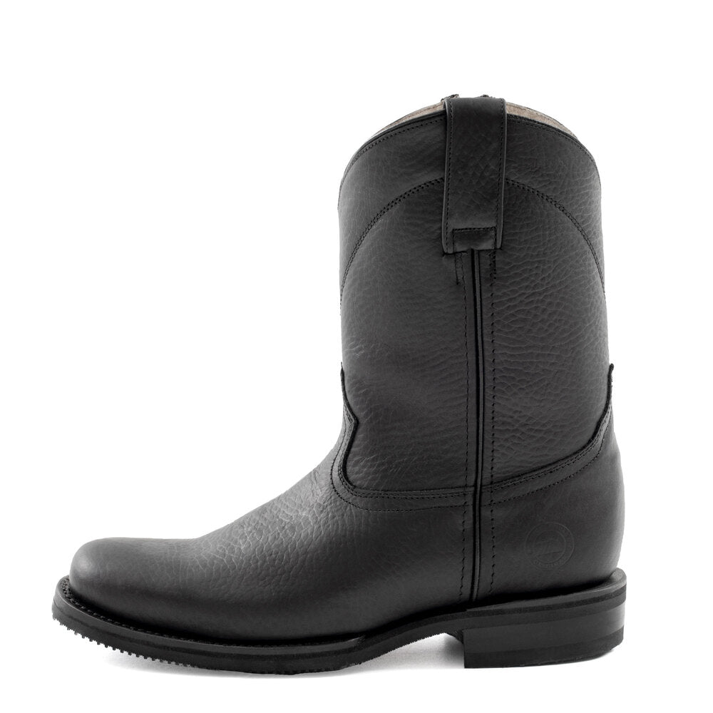 Bota Cuero Casual Bull Figth Negro